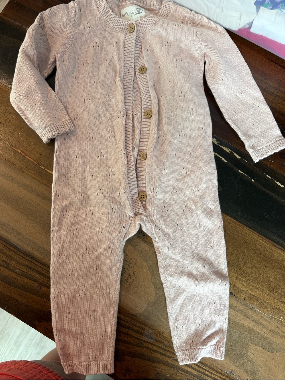 Little planet by carters pointelle knit bodysuit